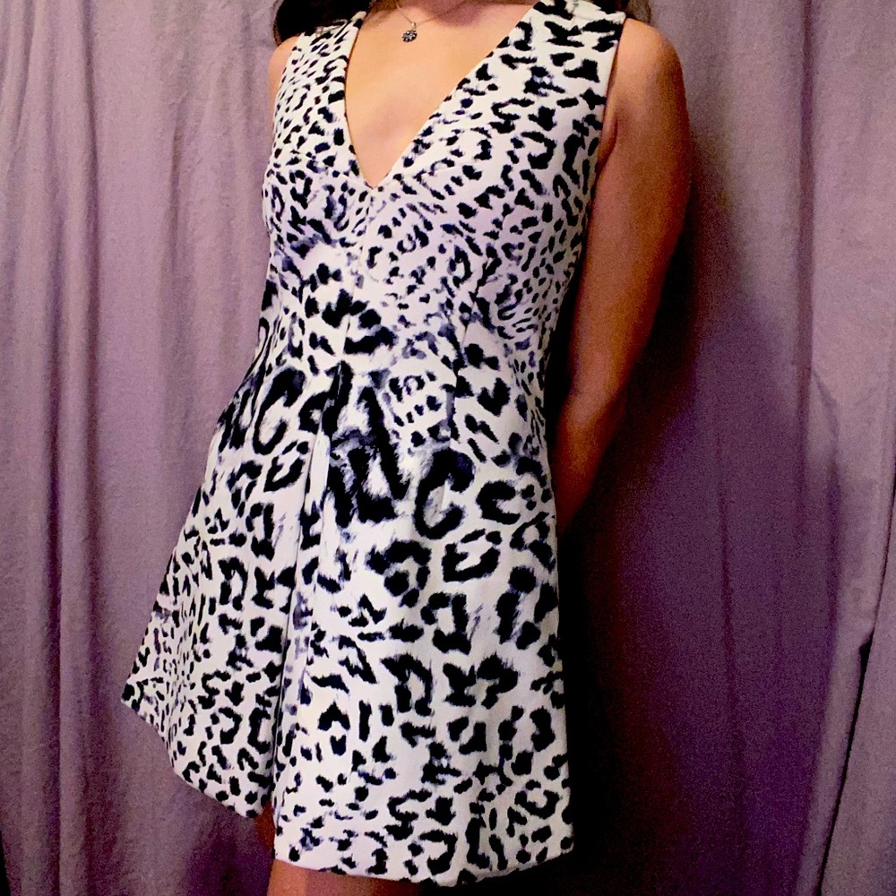 Keepsake Cocktail Leopard Print Dress